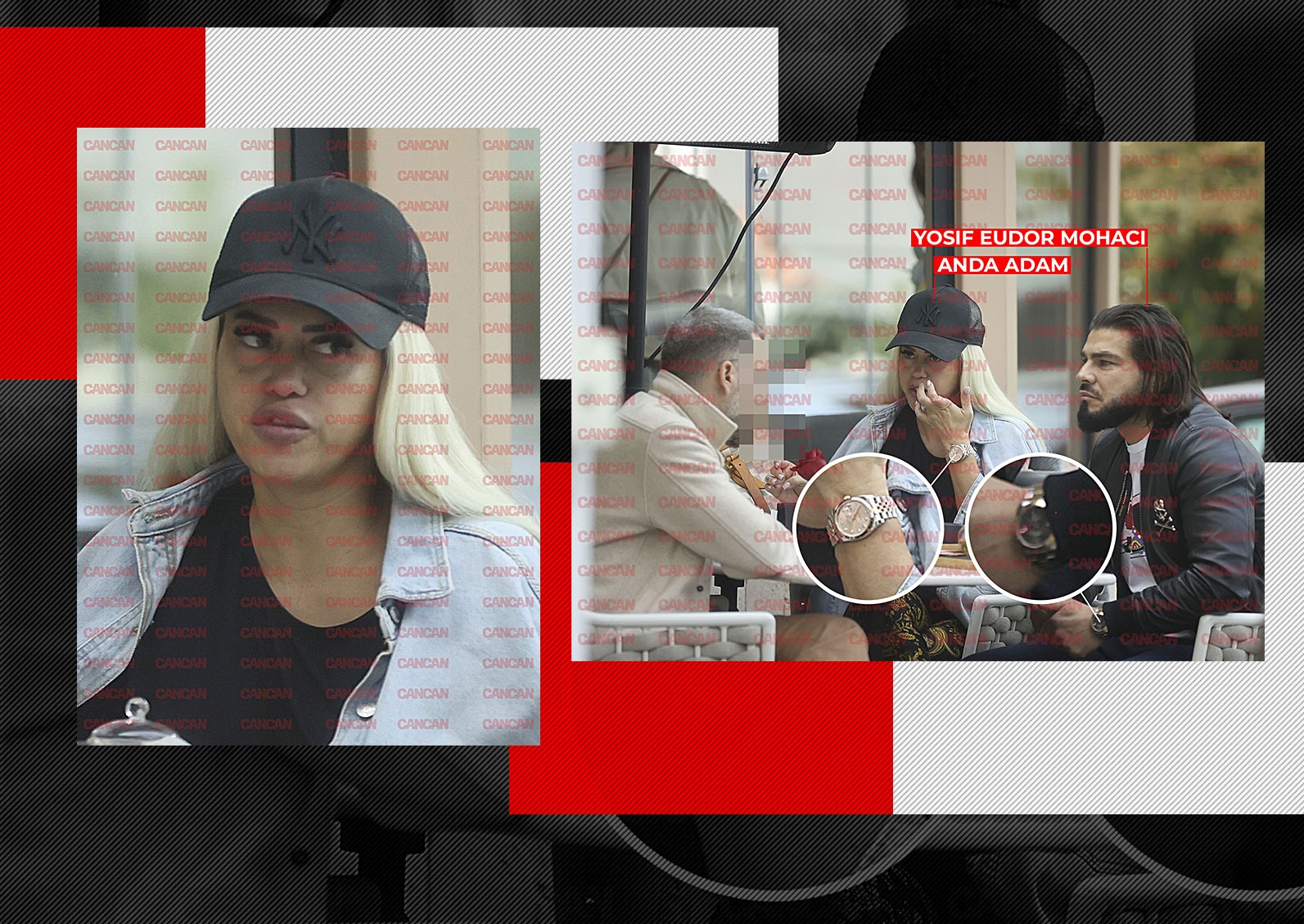 Anda Adam și-a etalat bijuteriile de zeci de mii de euro la pachet cu soțul din dotare, însă a uitat să se fardeze! Ospătarii de la restaurant au crezut că nu văd bine! La mâini păpușă, la față mătușă!