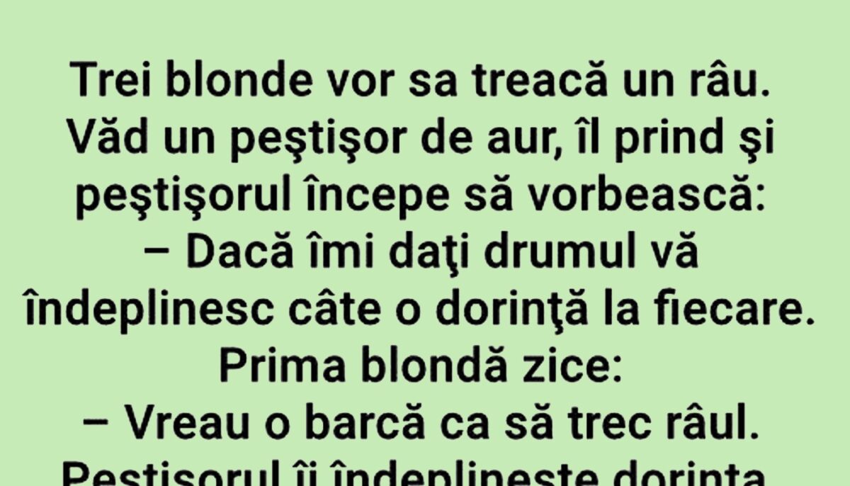 Imagine Stire BANCUL ZILEI | Blondele și peștișorul de aur | 2review.ro