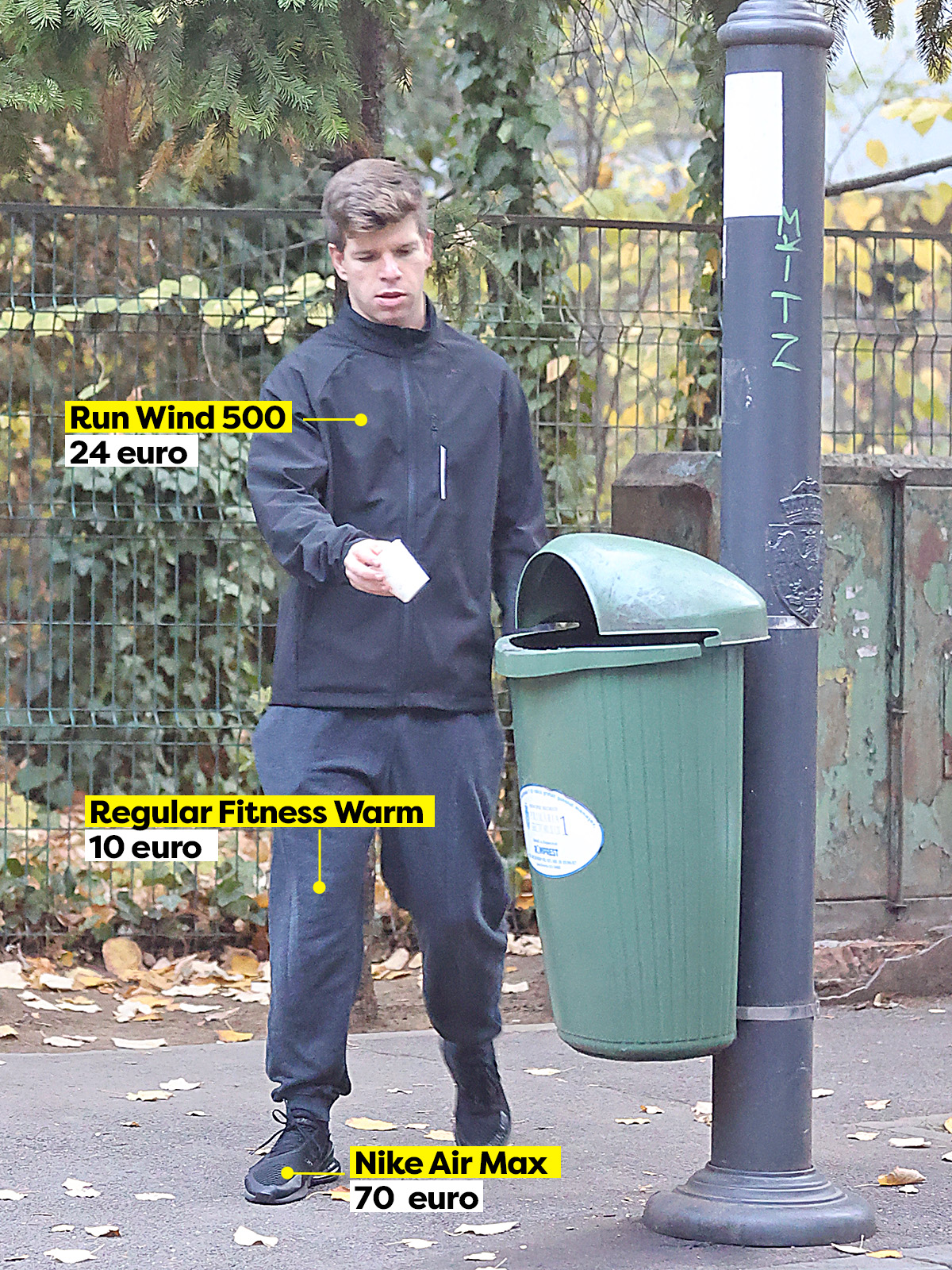 Dragoș Iamandoiu, la alergat într-o ținută de aproximativ 100 de euro