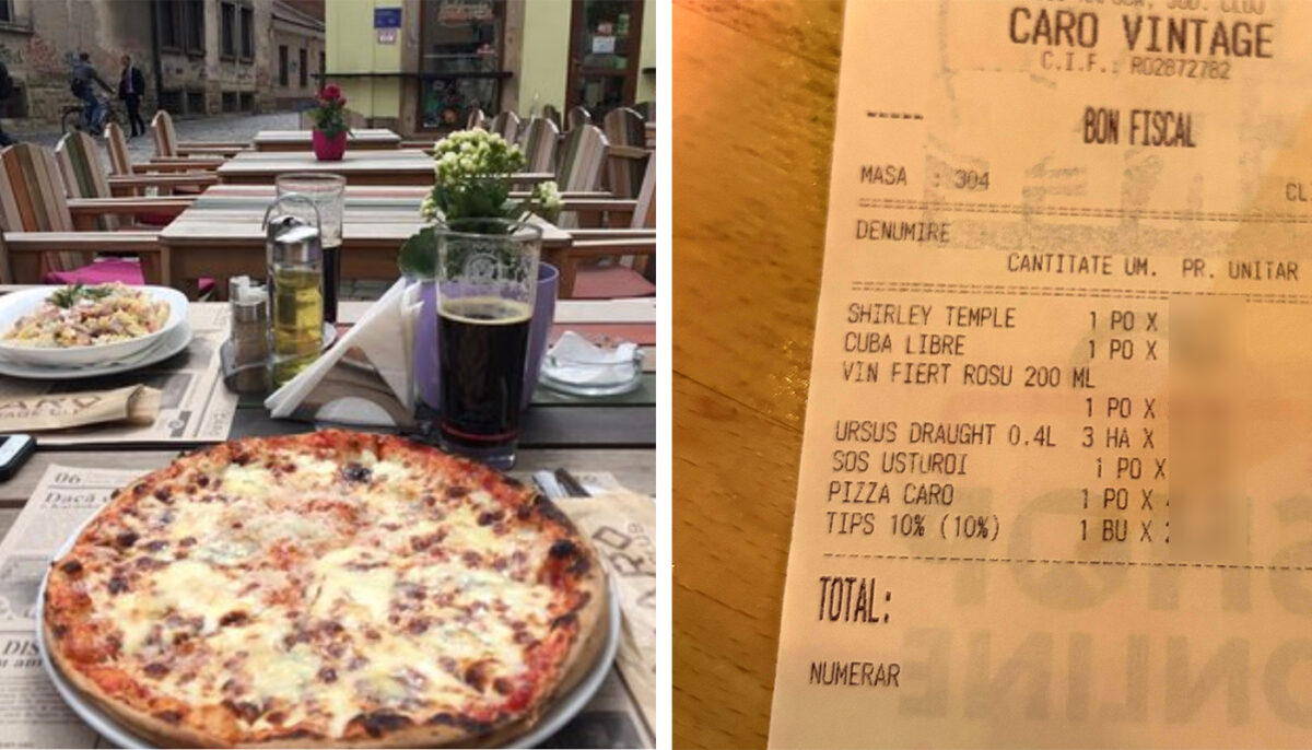De necrezut! Cât a dat un client pentru o pizza, în Cluj. Dar să vezi cât a fost obligat să lase bacșiș