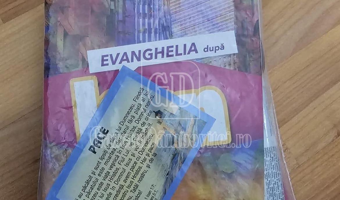 Mesajul apocaliptic de pe eticheta unor bomboane primite de elevii unei școli din Dâmbovița! Persoane necunoscute le-au oferit celor mici