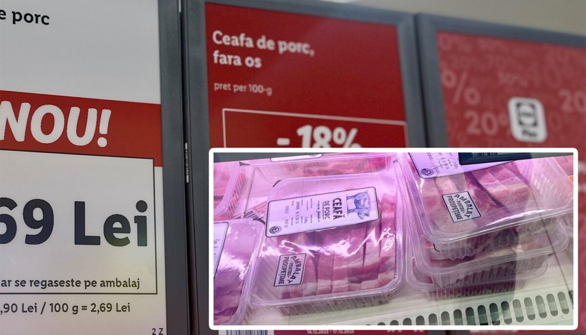 Cu câți lei se vinde 1 kg de ceafă de porc, în LIDL. Bucureștenii au crezut că e o eroare