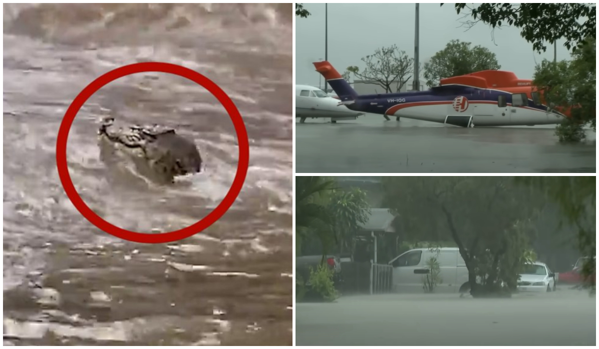 Imagine Stire Imagini apocaliptice în Australia, după inundațiile fără precedent. Crocodilii au ajuns pe străzile orașului, iar aeroportul a fost inundat | 2review.ro