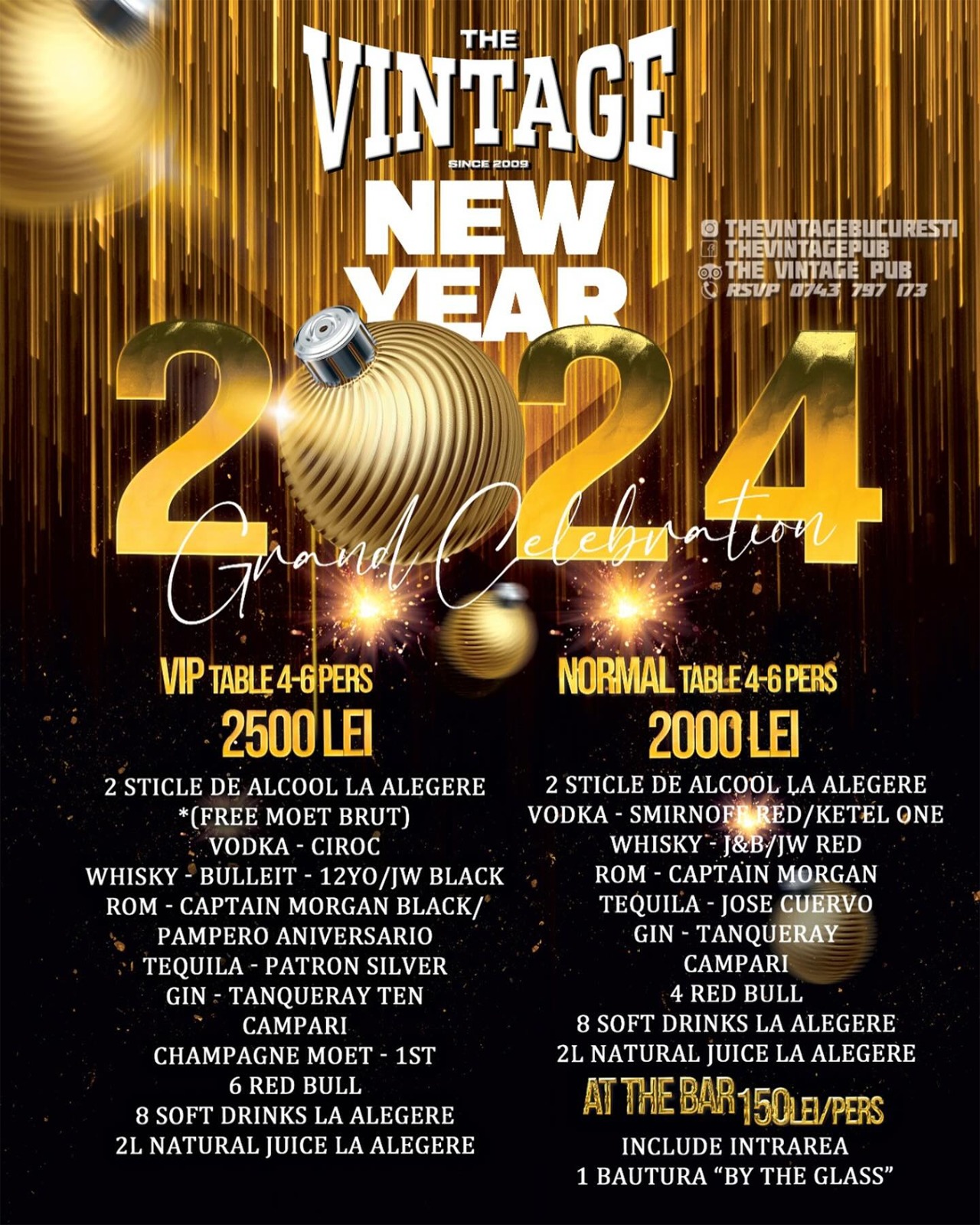 Prețul Revelionului de la restaurantul Deliei și al soțului ei din Centrul Vechi