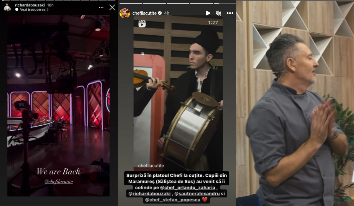 Primele imagini din platoul Chefi la Cuțite, din noul sezon