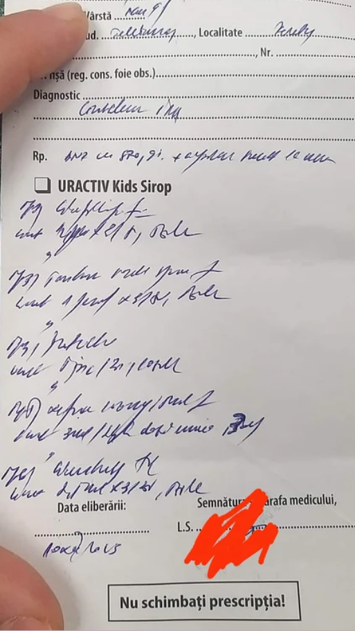 Rețeta primită de Alina