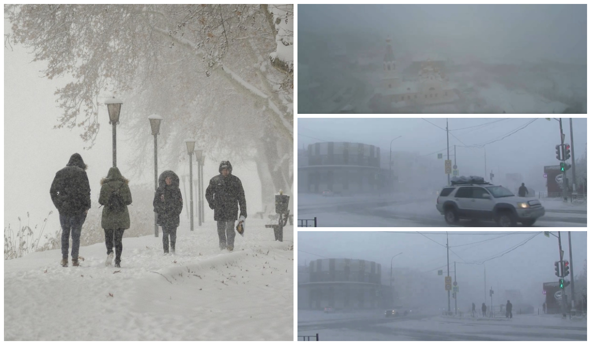 Decembrie a adus temperaturi de -61 de grade. Cum arată viața la 10.000 de km de București, în orașul Iakutsk