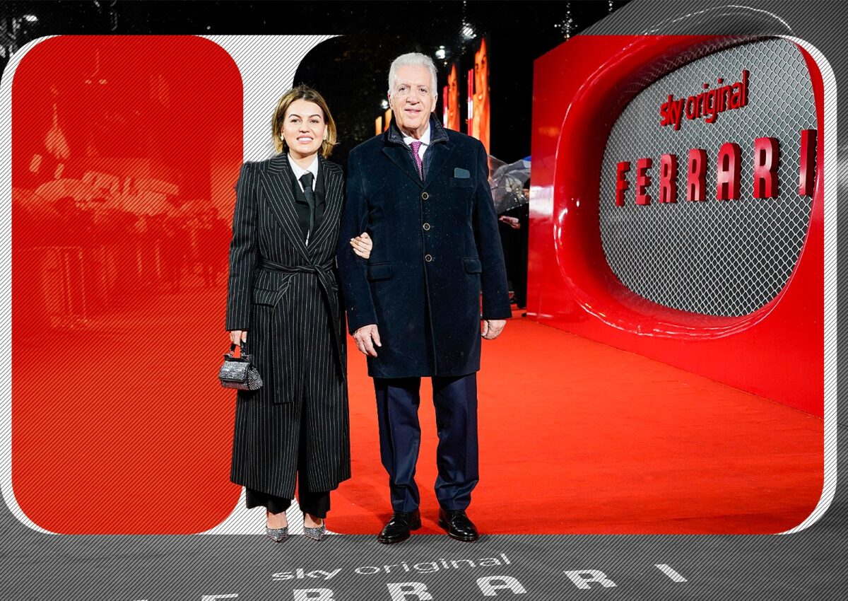 Apariție de senzație a Rominei, alături de soțul ei, Piero, la lansarea filmului ”Ferrari, de la Londra: Imagini unice de pe covorul roșu!