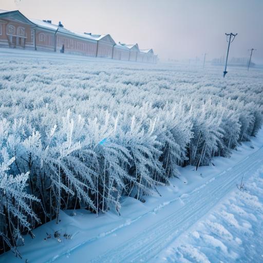 -61 de grade Celsius, în Siberia / Sursă foto: getimg.ai