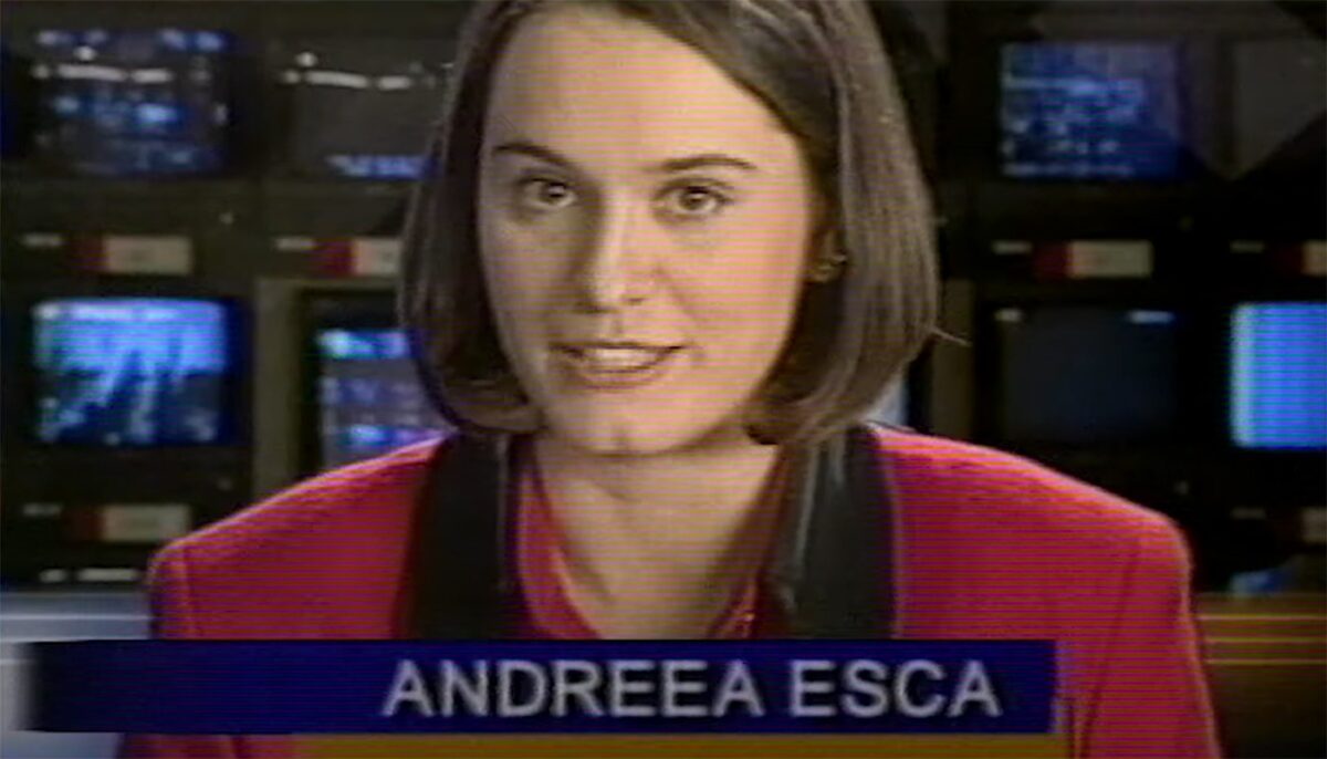 Cum arăta Andreea Esca pe 1 decembrie 1995, la prima emisie Pro TV. Ce gafă a comis prezentatoarea chiar în final