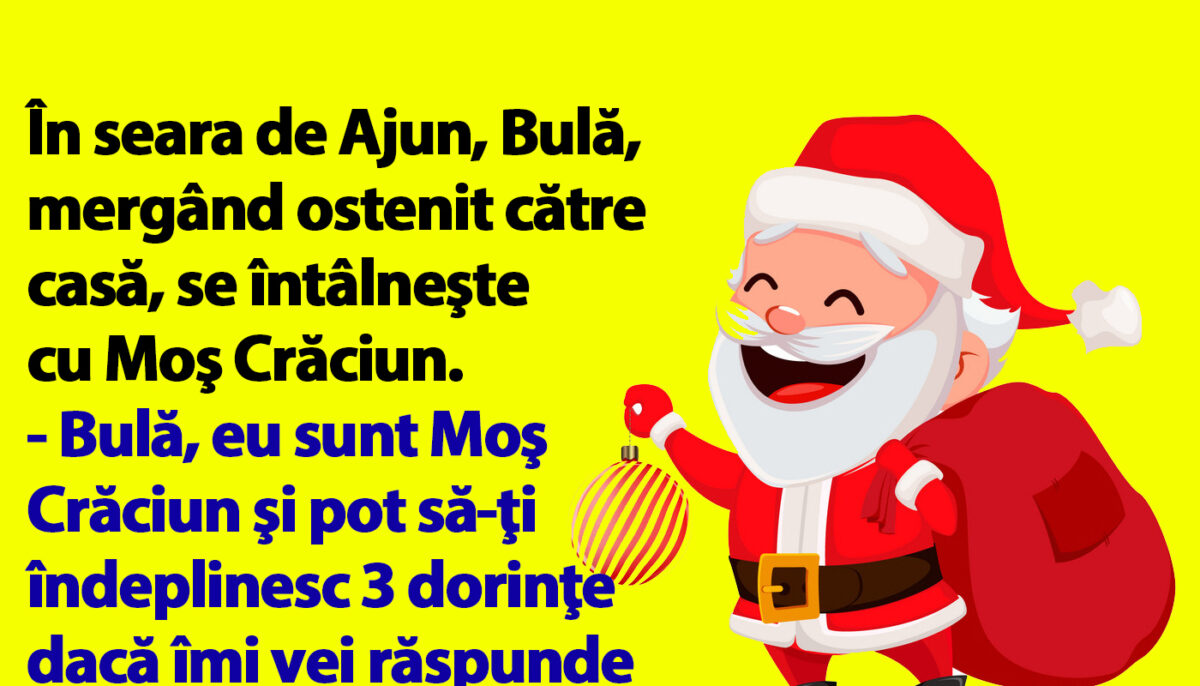 Imagine Stire BANC | În seara de Ajun, Bulă, mergând ostenit către casă, se întâlneşte cu Moş Crăciun | 2review.ro