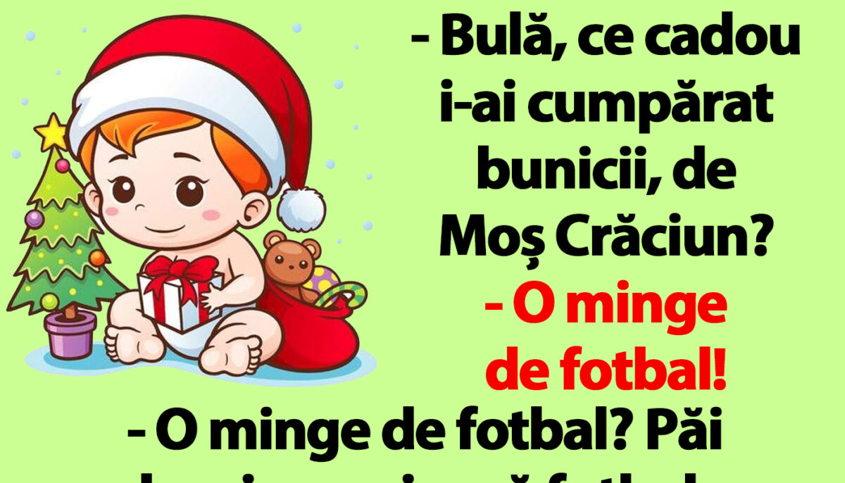 Imagine Stire BANC | Ce cadou i-a făcut Bulă bunicii, de Moș Crăciun | 2review.ro
