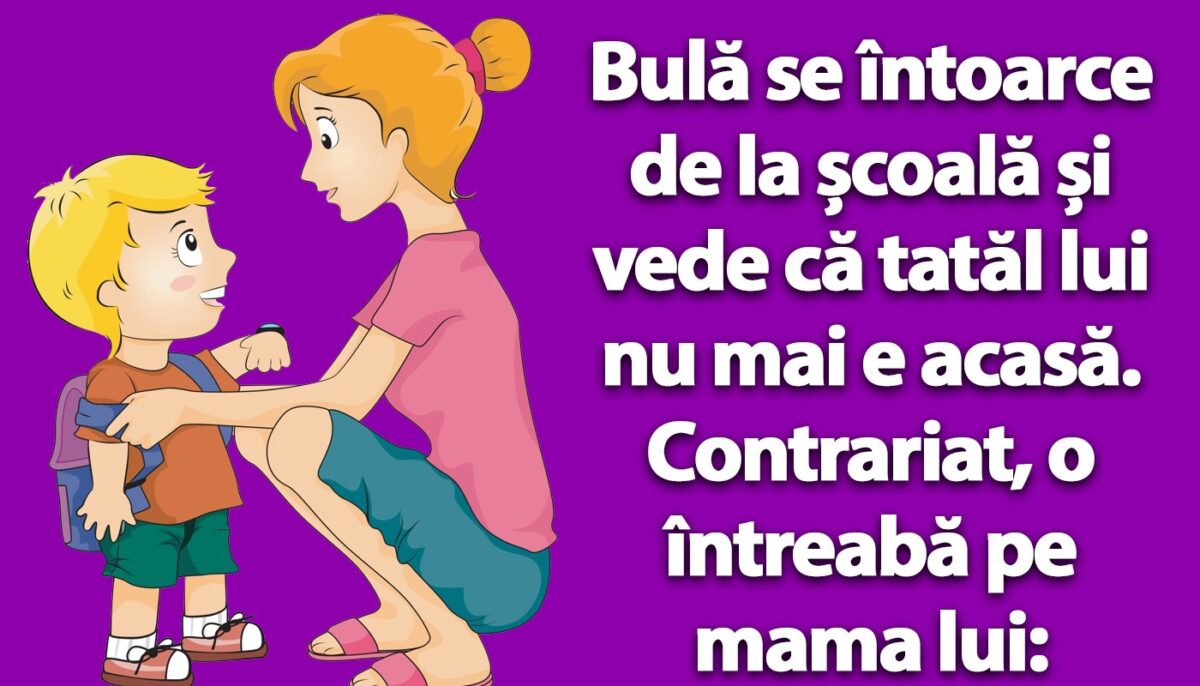 Imagine Stire BANC | Bulă se întoarce de la școală și vede că tatăl lui nu mai este acasă | 2review.ro