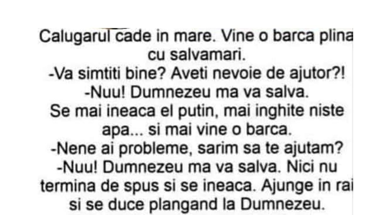 Imagine Stire BANC | Călugărul și barca plină cu salvamari | 2review.ro