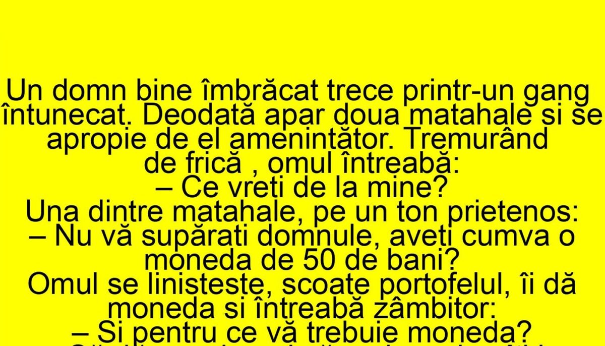Imagine Stire BANC | Un domn bine îmbrăcat trece printr-un gang întunecat | 2review.ro