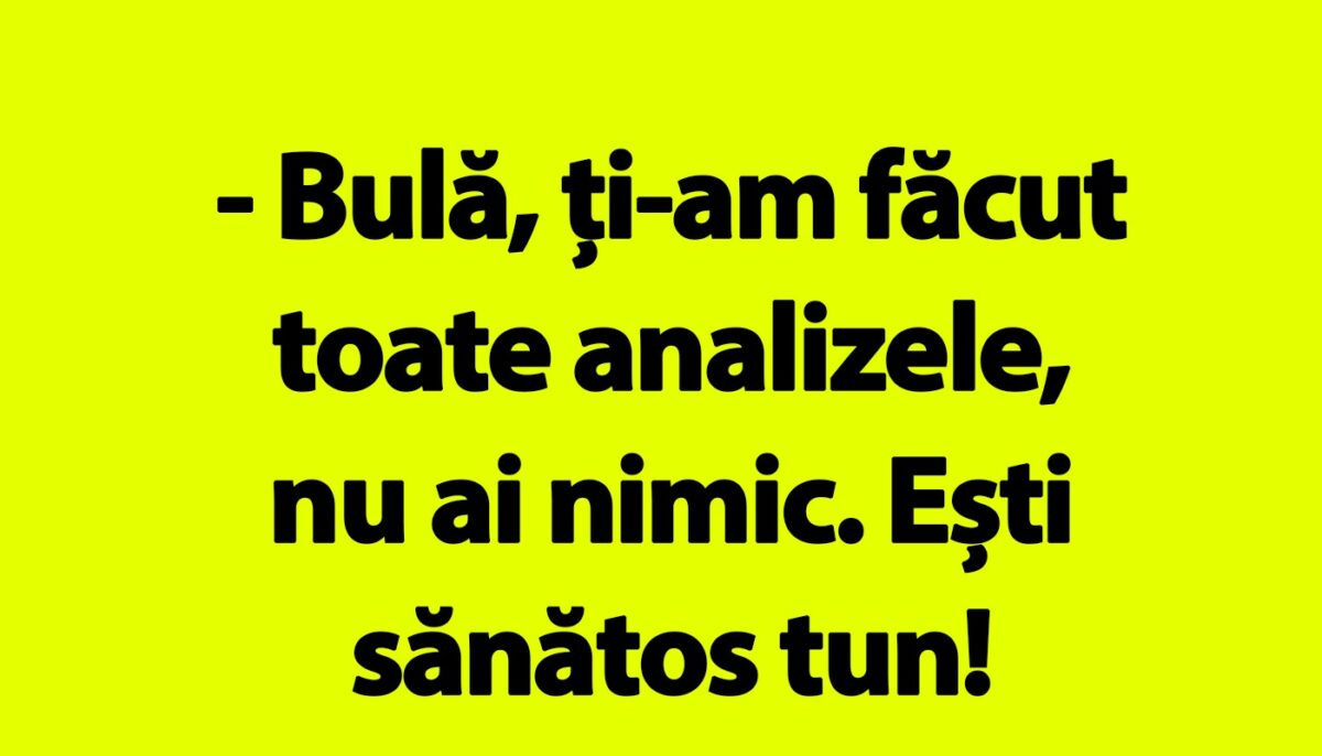 Imagine Stire BANC | „Bulă, ești sănătos tun!” | 2review.ro