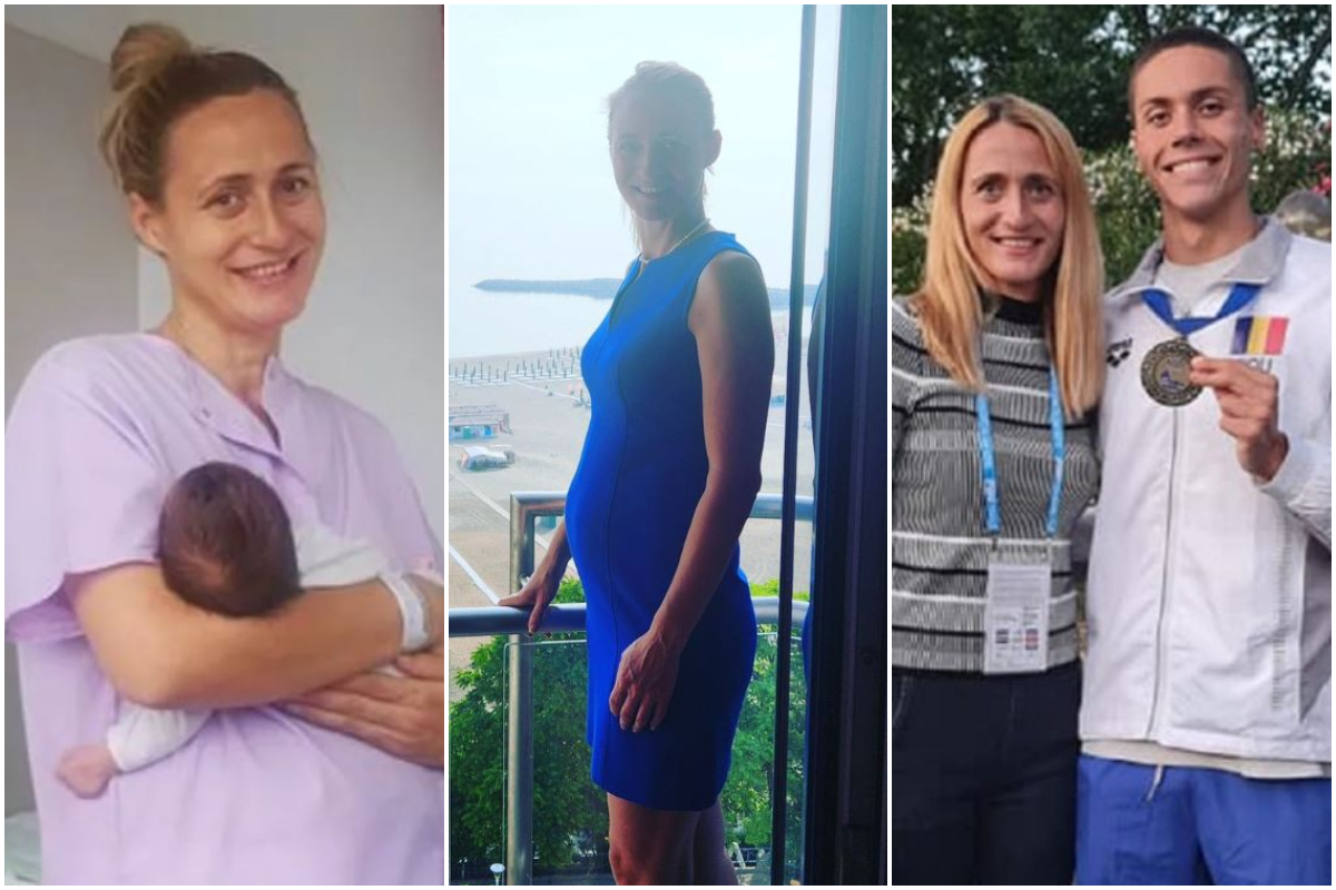 Motivul pentru care Camelia Potec nu rostește numele bebelușului nou-născut. Șefa natației din România a devenit mamă a doua oară la 42 de ani