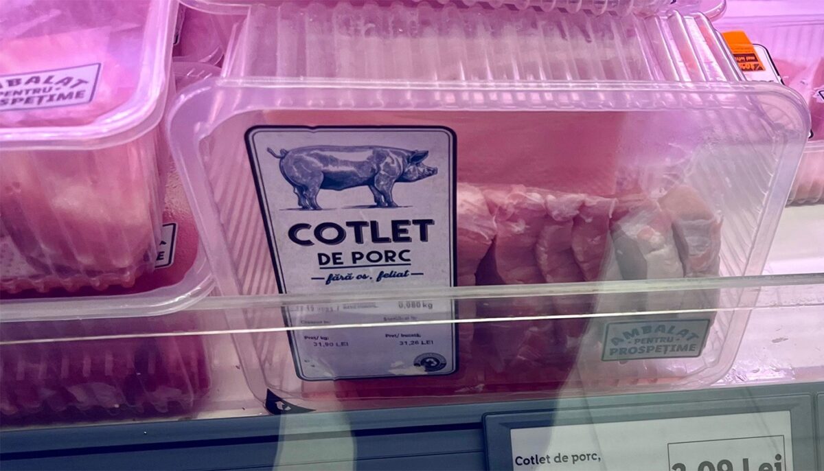 Cu câți lei se vinde 1 kilogram de cotlet de porc fără os, în magazinele LIDL din București