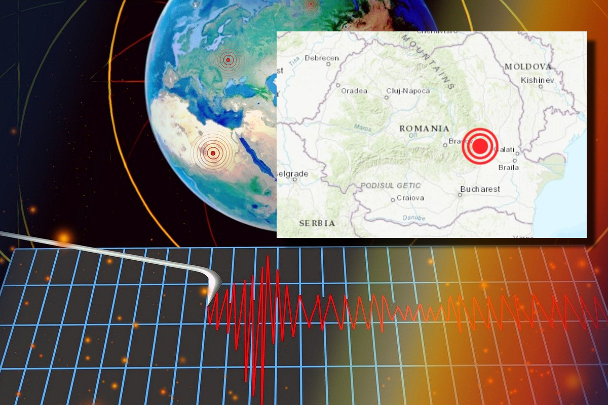Cutremur mediu în România, în urmă cu câteva minute. Magnitudinea înregistrată pe 24 decembrie 2023, în zona seismică Vrancea
