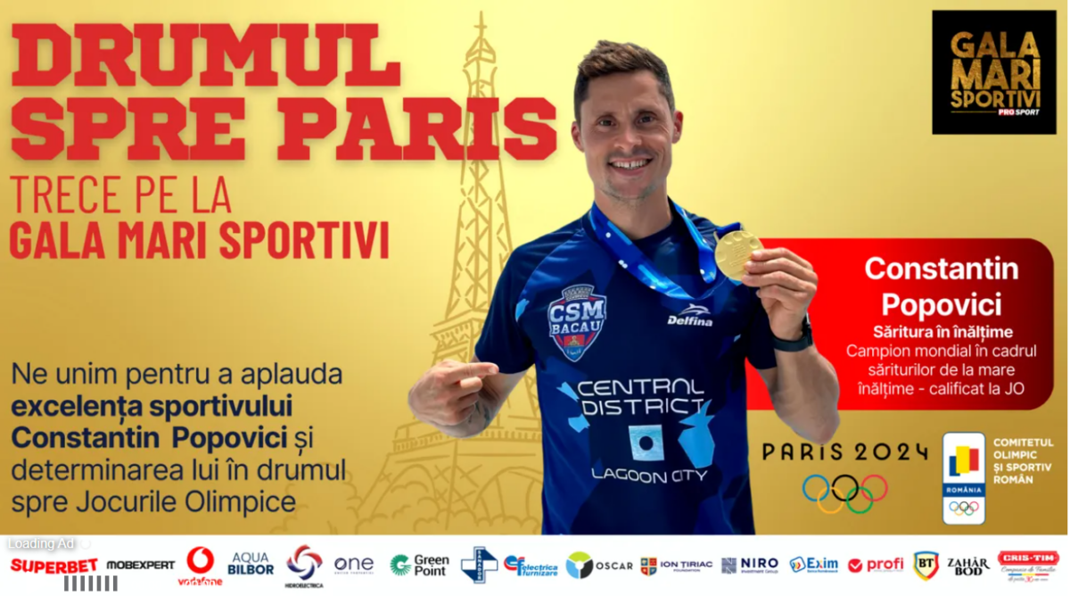 Constantin Popovici, premiat la Gala Mari Sportivi 2023 pentru titlul mondial la sărituri de la trambulină: „Mă bucur că pot scrie istorie pentru natația românească”. VIDEO