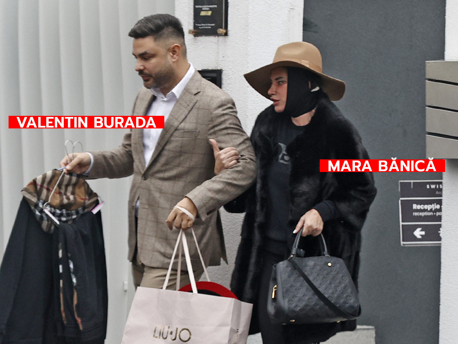 Mara Bănică iese din clinică, ajutată de Valentin Burada