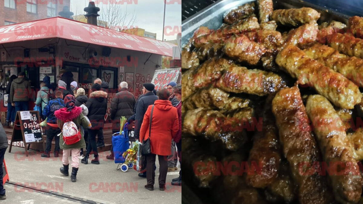 De 1 decembrie, zeci de oameni au stat la coadă pentru a cumpăra mici! Terasa Obor a pregătit mesaje patriotice pentru „românii adevărați”