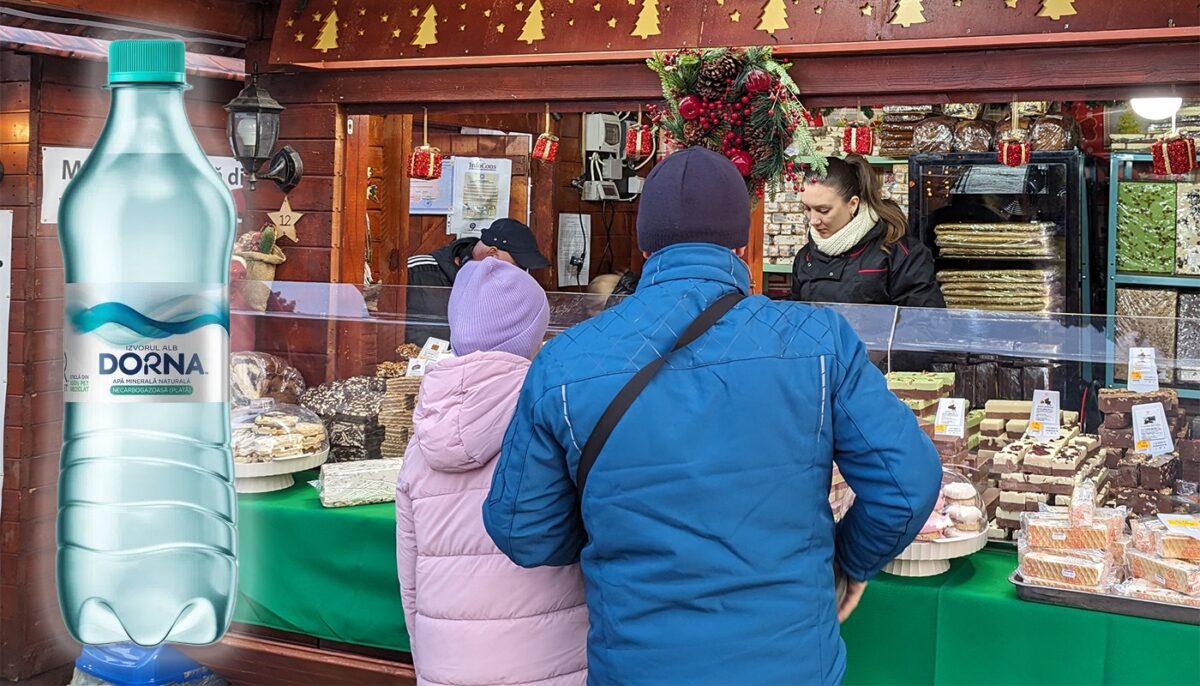Câți lei a dat o bucureșteancă pentru o sticlă mică de apă plată, la Târgul de Crăciun din București