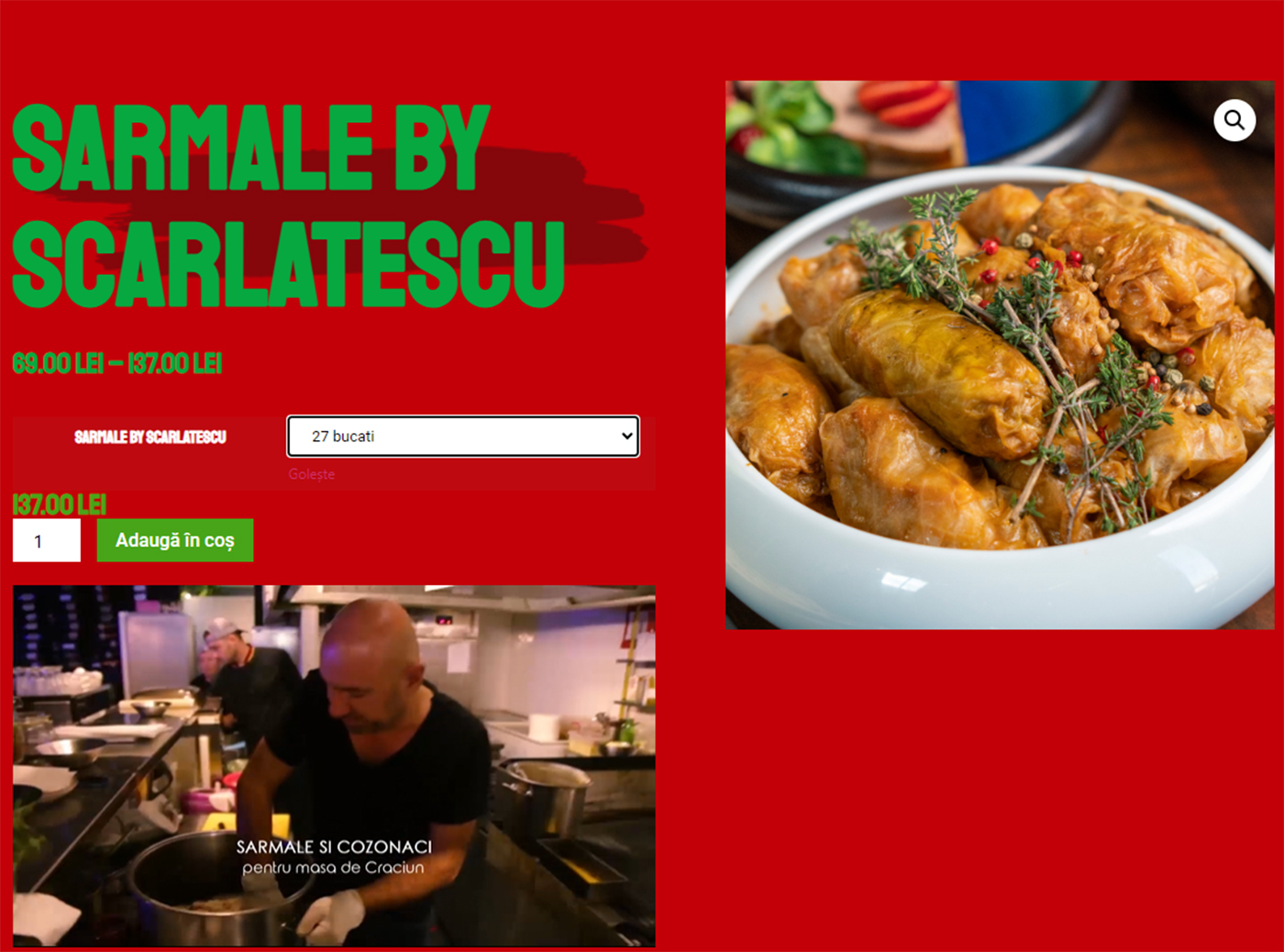 Câți lei costă să comanzi o oală de sarmale, de la Cătălin Scărlătescu. Sunt gătite după rețeta unică a fostului chef de la Antena 1