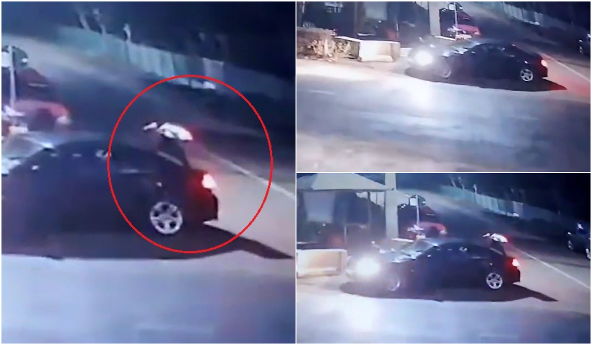Un șofer cu BMW a furat un sac de cartofi din fața unui magazin. Cum a fost surprins de camerele video: „Tigaie avea, îi lipseau cartofii”