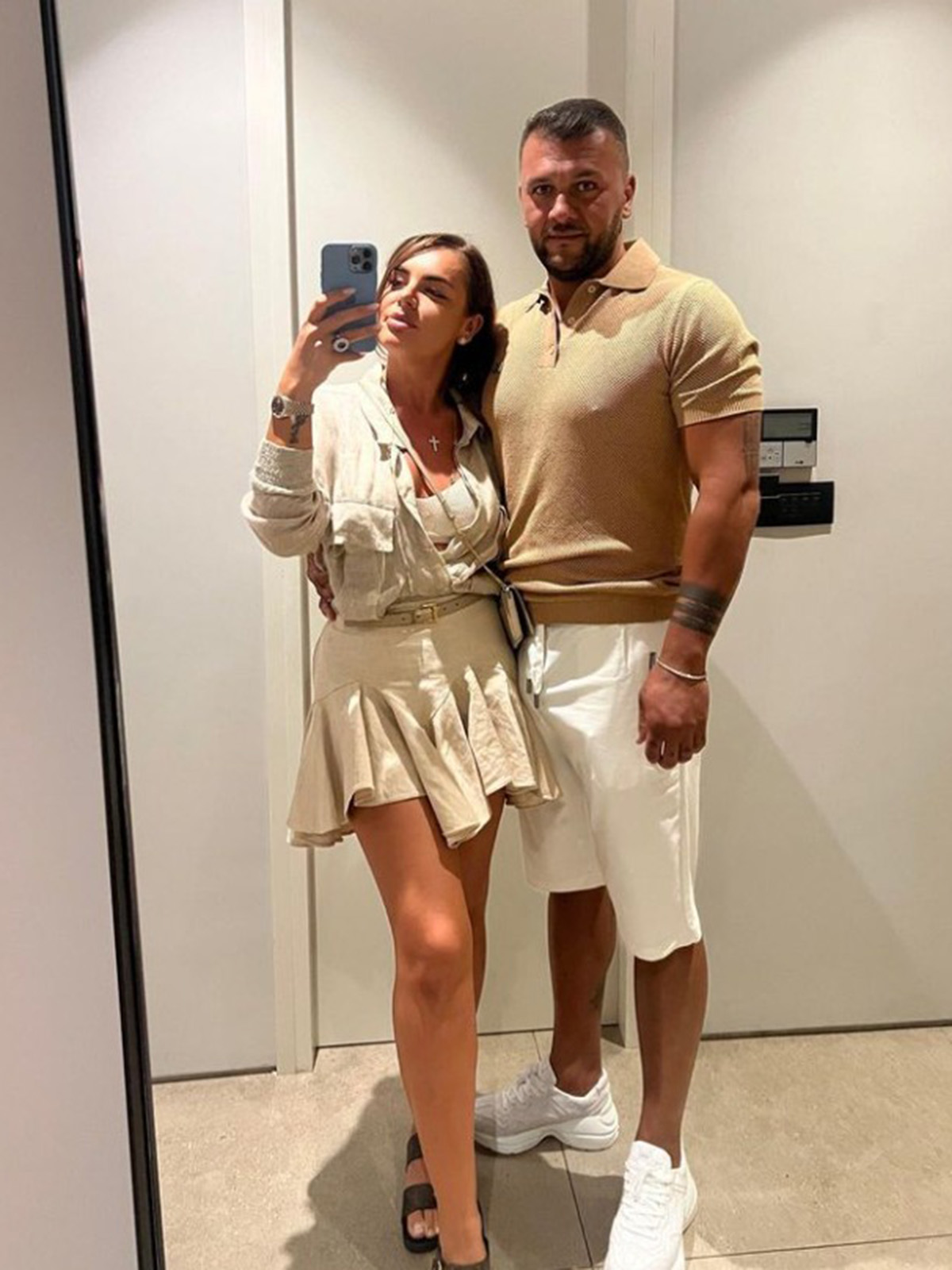 Bianca, alături de soțul ei, Marius Rusu