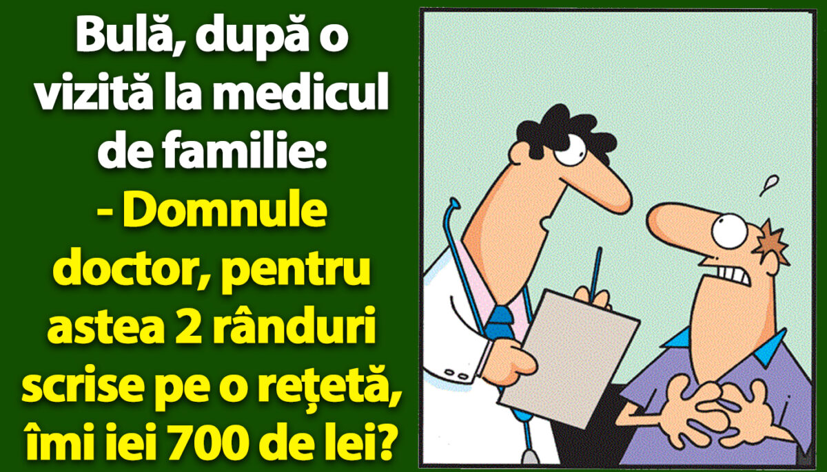 Imagine Stire BANC | Bulă, după o vizită la medicul de familie | 2review.ro