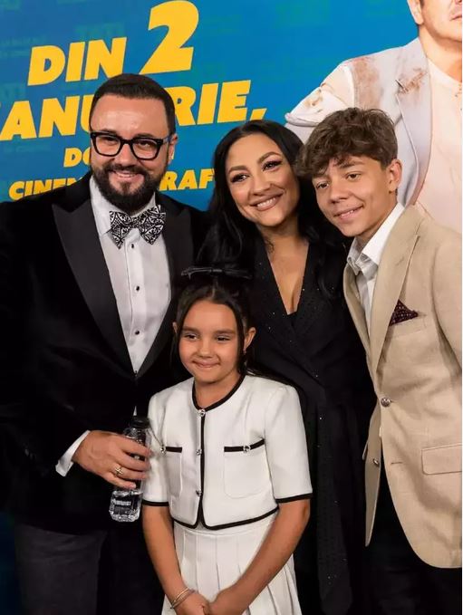 Familia Măruță la lansarea filmului Tati part-time