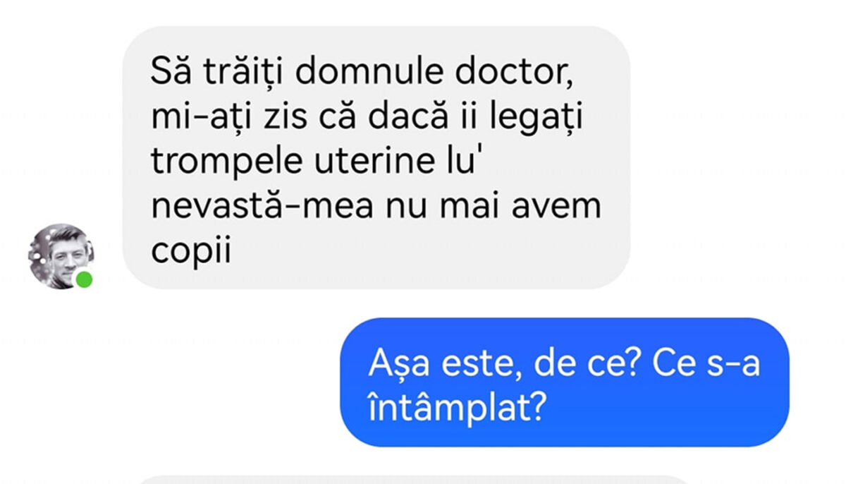 Imagine Stire BANC | „Domnule doctor, mi-ați zis că, dacă îi legați trompele uterine lu’ nevastă-mea, nu mai avem copii” | 2review.ro