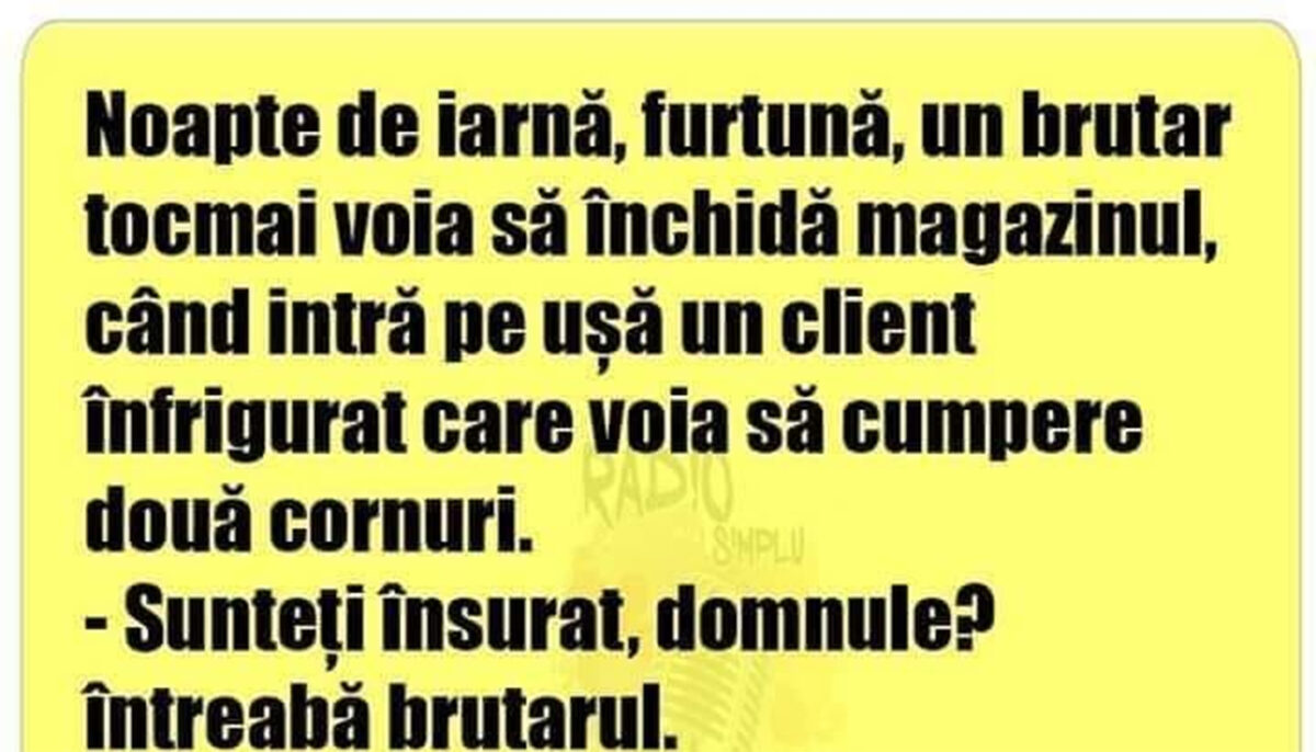 Imagine Stire BANCUL ZILEI | Noapte de iarnă, un brutar tocmai voia să închidă magazinul | 2review.ro