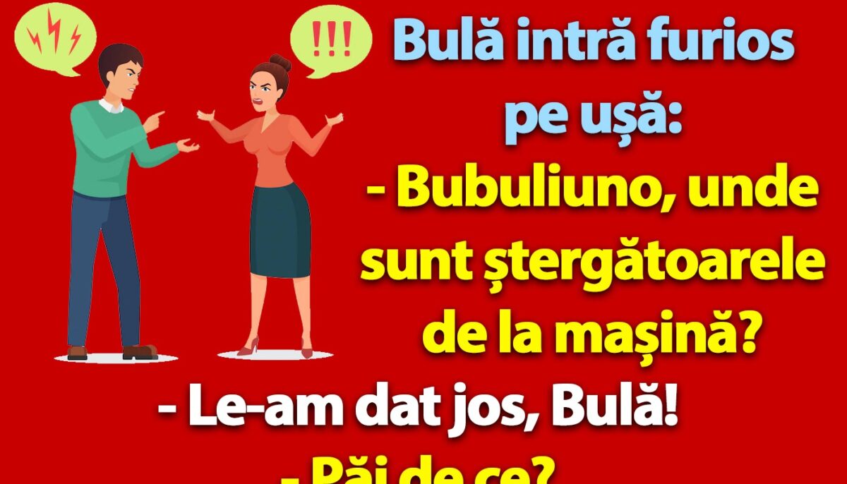 Imagine Stire BANC | „Bubuliuno, unde sunt ștergătoarele de la mașină?” | 2review.ro