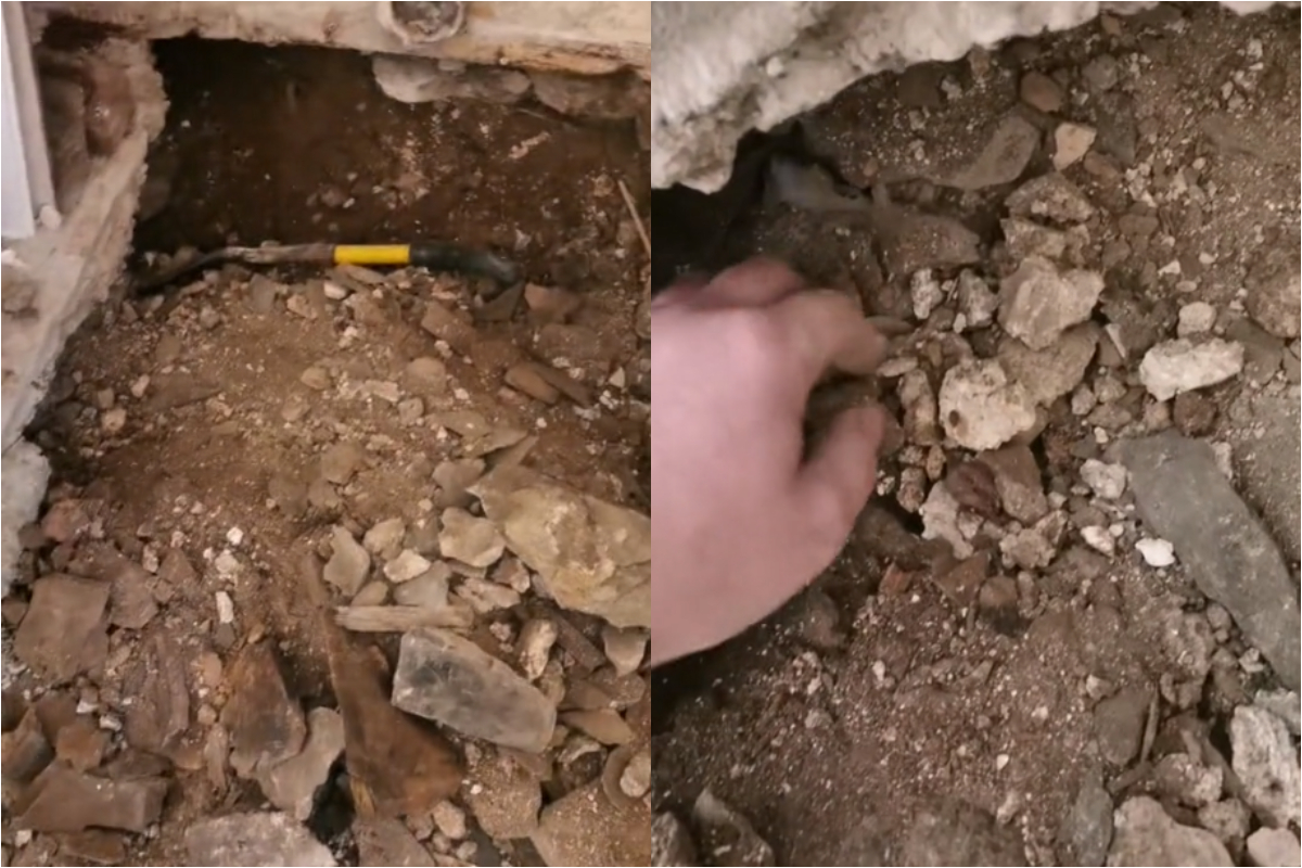 Descoperire ireală într-o casă veche de 200 de ani. Ce a putut să găsească un instalator care efectua reparații în baie: „Nu am mai văzut așa ceva până acum”