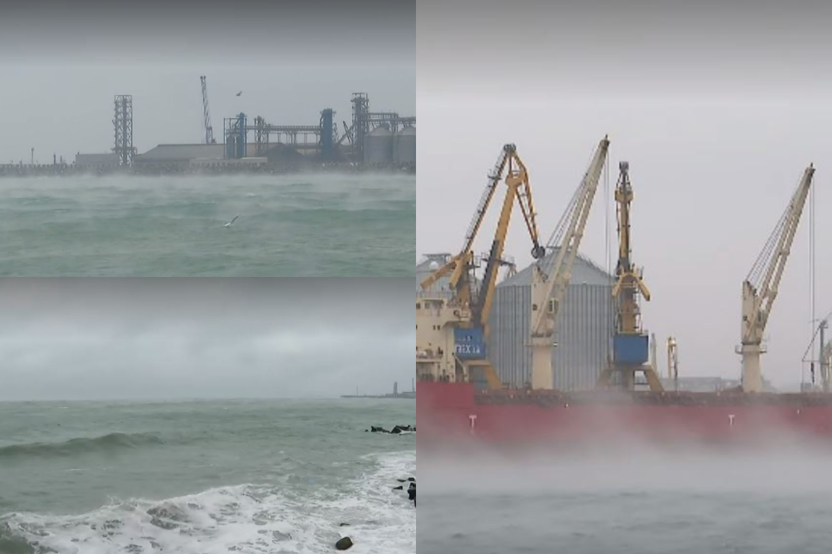 Fenomenul rar apărut la Marea Neagră, la o temperatură resimțită de -12 grade Celsius. Explicația unui expert