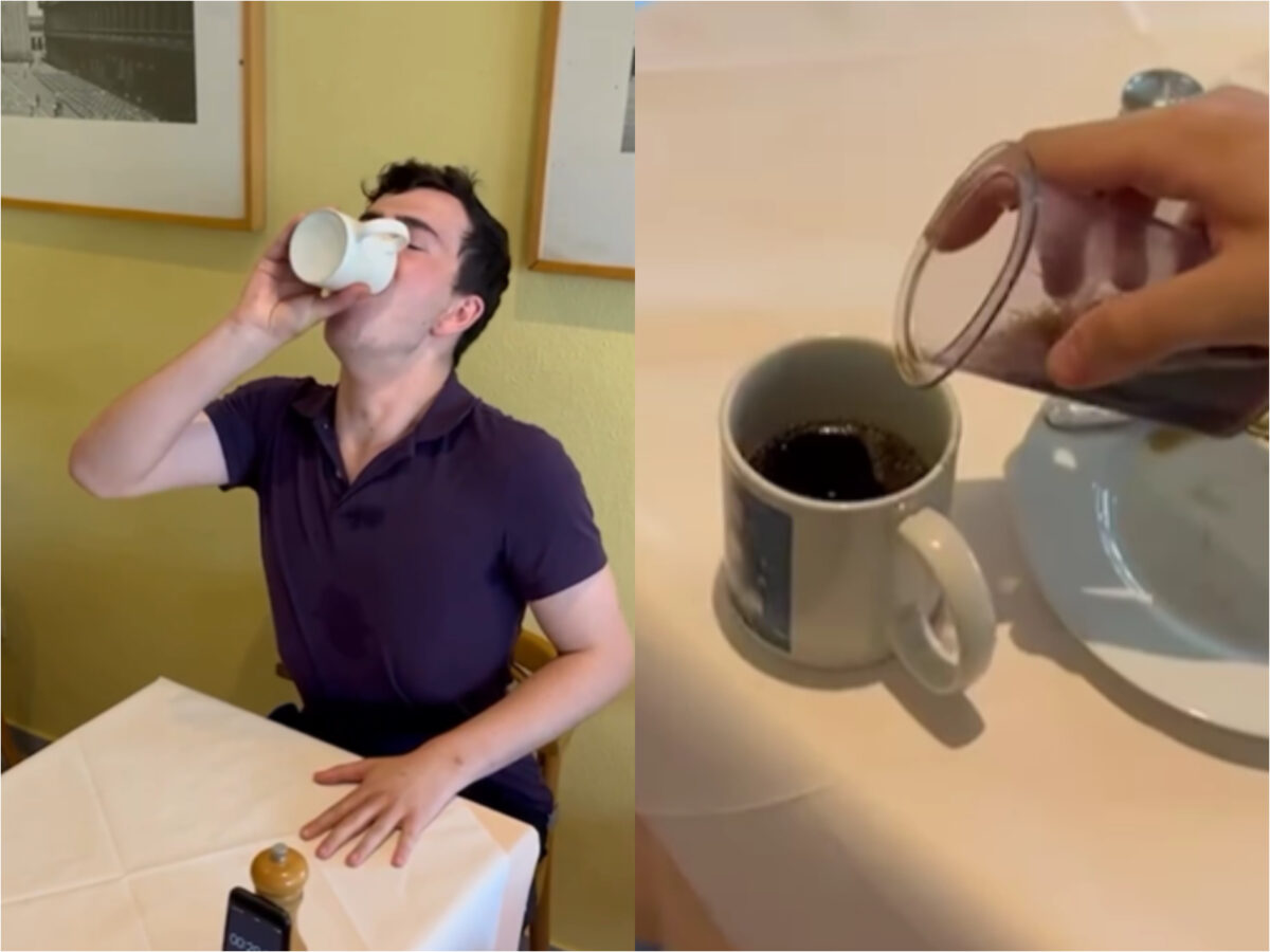 Record mondial la băut cafea! În cât timp a dat gata această cană VIDEO