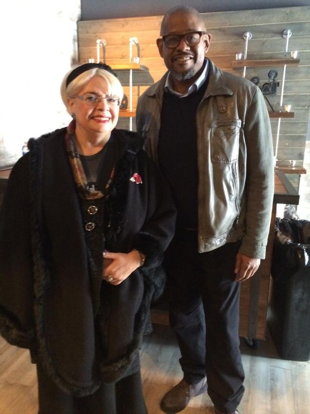 Irina Margareta Nistor alături de Forest Whitaker