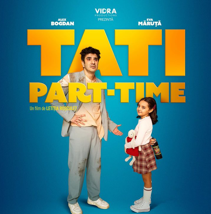 Eva Măruță și Alex Bogdan, în filmul Tati Part-Time / Foto: Instagram