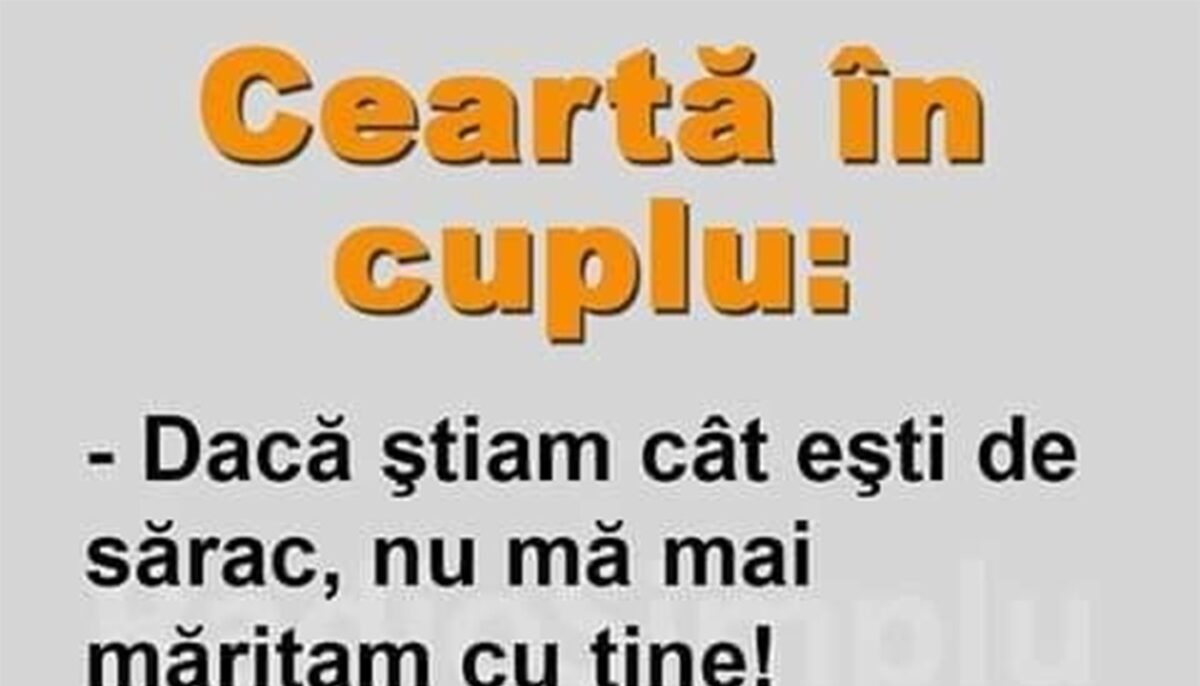 Imagine Stire BANCUL ZILEI | Ceartă în cuplu | 2review.ro