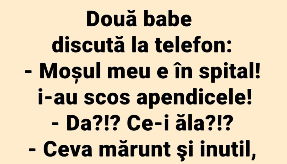 Imagine Stire BANCUL ZILEI | Discuție la telefon între două pensionare | 2review.ro