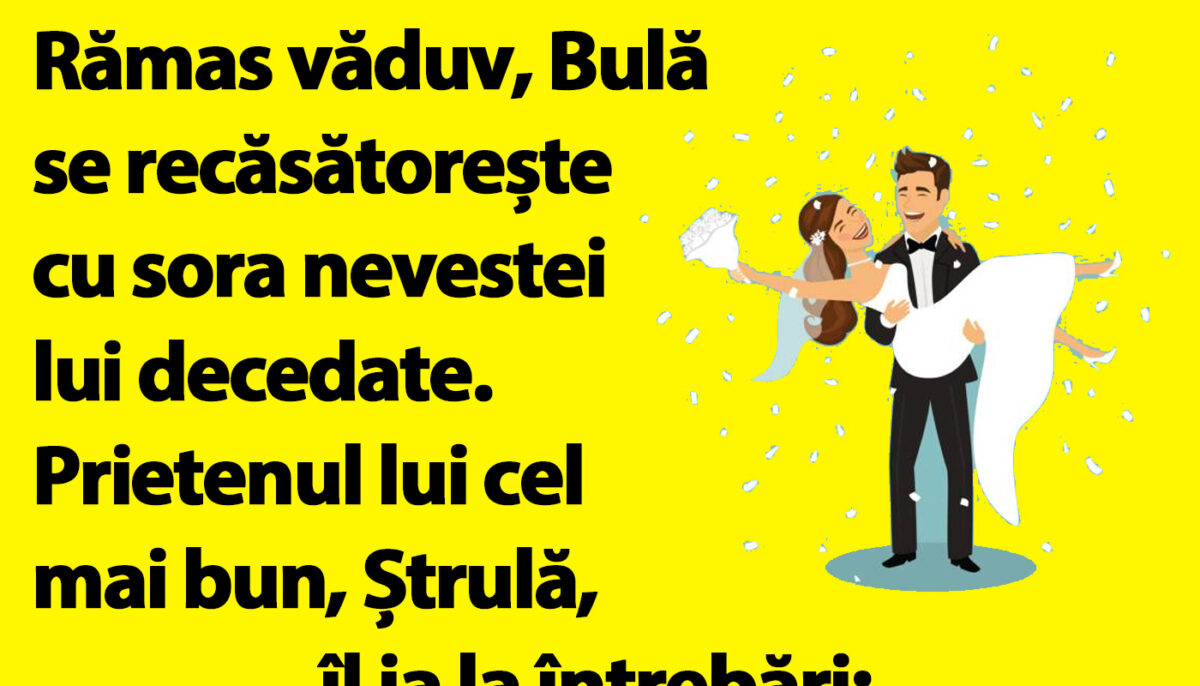 Imagine Stire BANC | Bulă se recăsătorește cu sora nevestei lui | 2review.ro