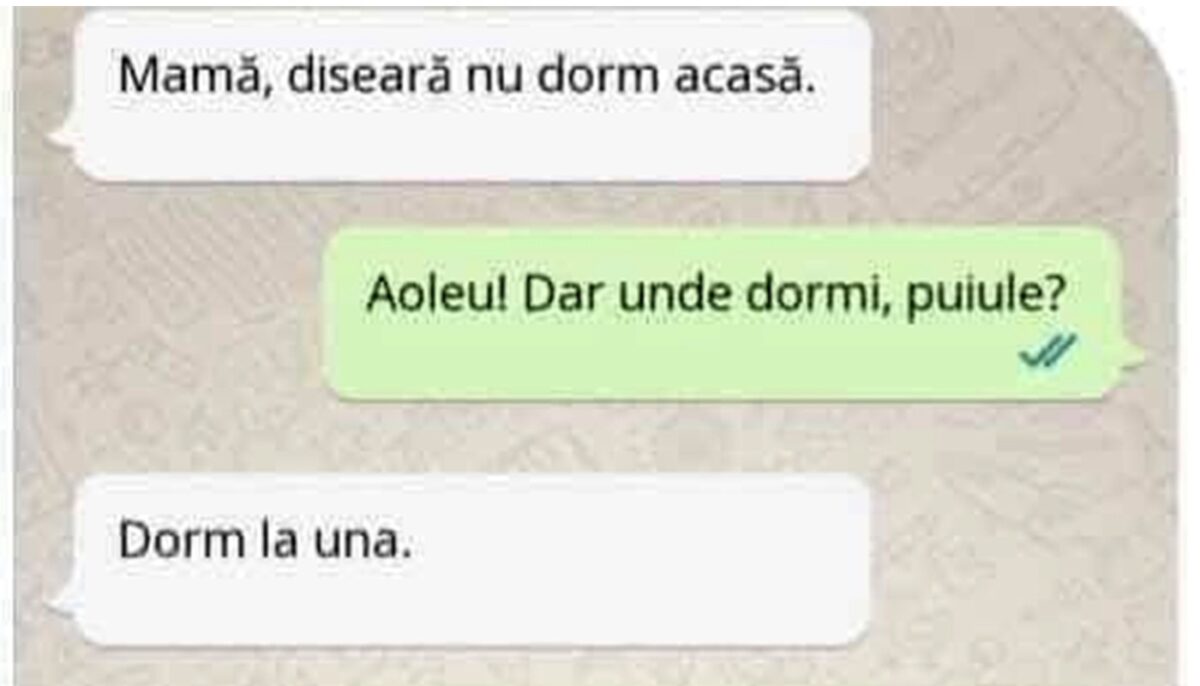 Imagine Stire Bancul de weekend | „Mamă, diseară nu dorm acasă” | 2review.ro
