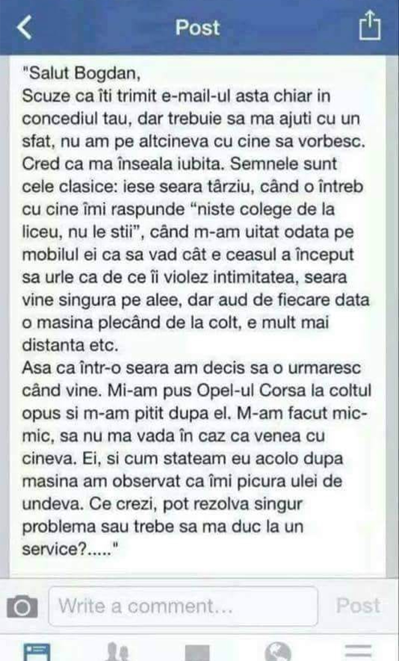 banc iubita ma insala complet