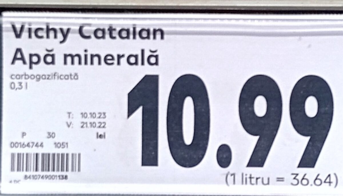 Ce conține, de fapt, apa minerală de 0.33 litri care se vinde în Kaufland România cu 11 lei