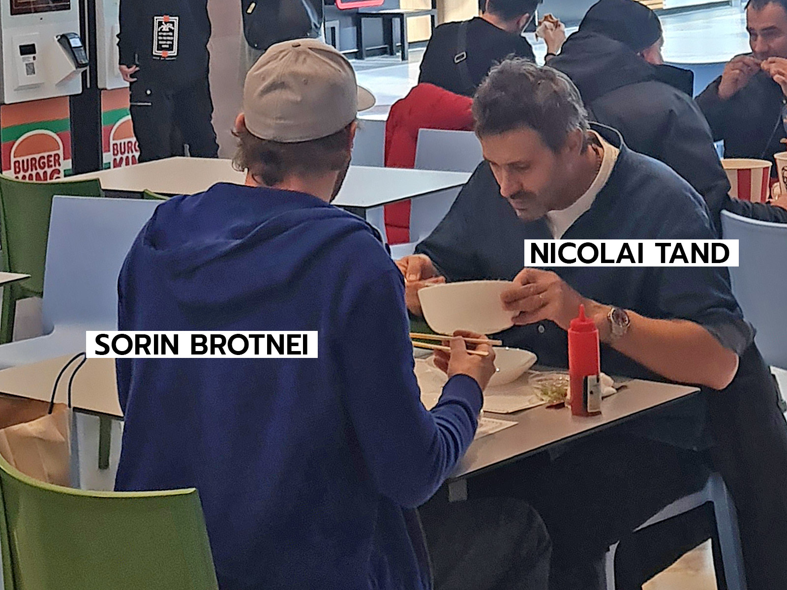 Nicolai Tand și Sorin Brotnei au luat masa la un restaurant cu specific asiatic