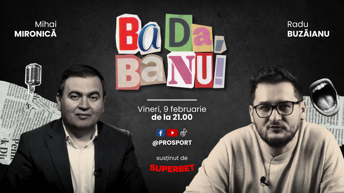 Imagine Stire Mihai Mironică și Radu Buzăianau se contrează pe subiecte din sport în emisiunea „Ba da, ba nu!’’ de pe ProSport | 2review.ro