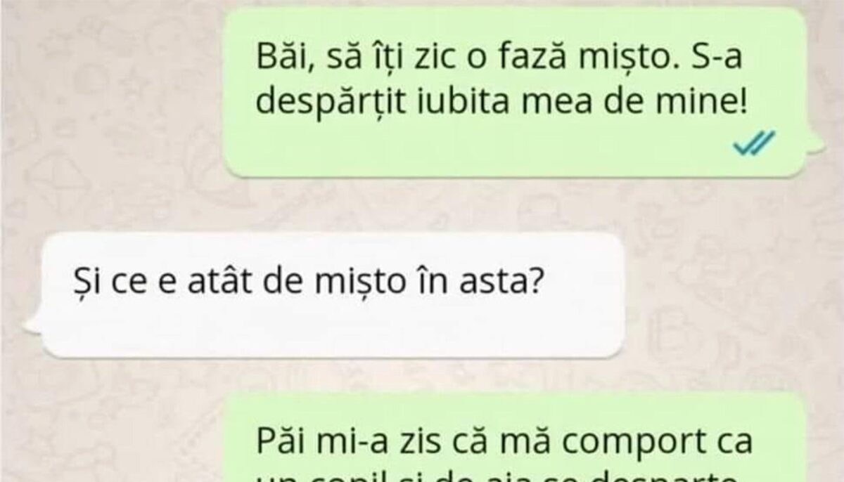 Imagine Stire BANC | Motiv de despărțire: „Mi-a zis că mă comport ca un copil” | 2review.ro
