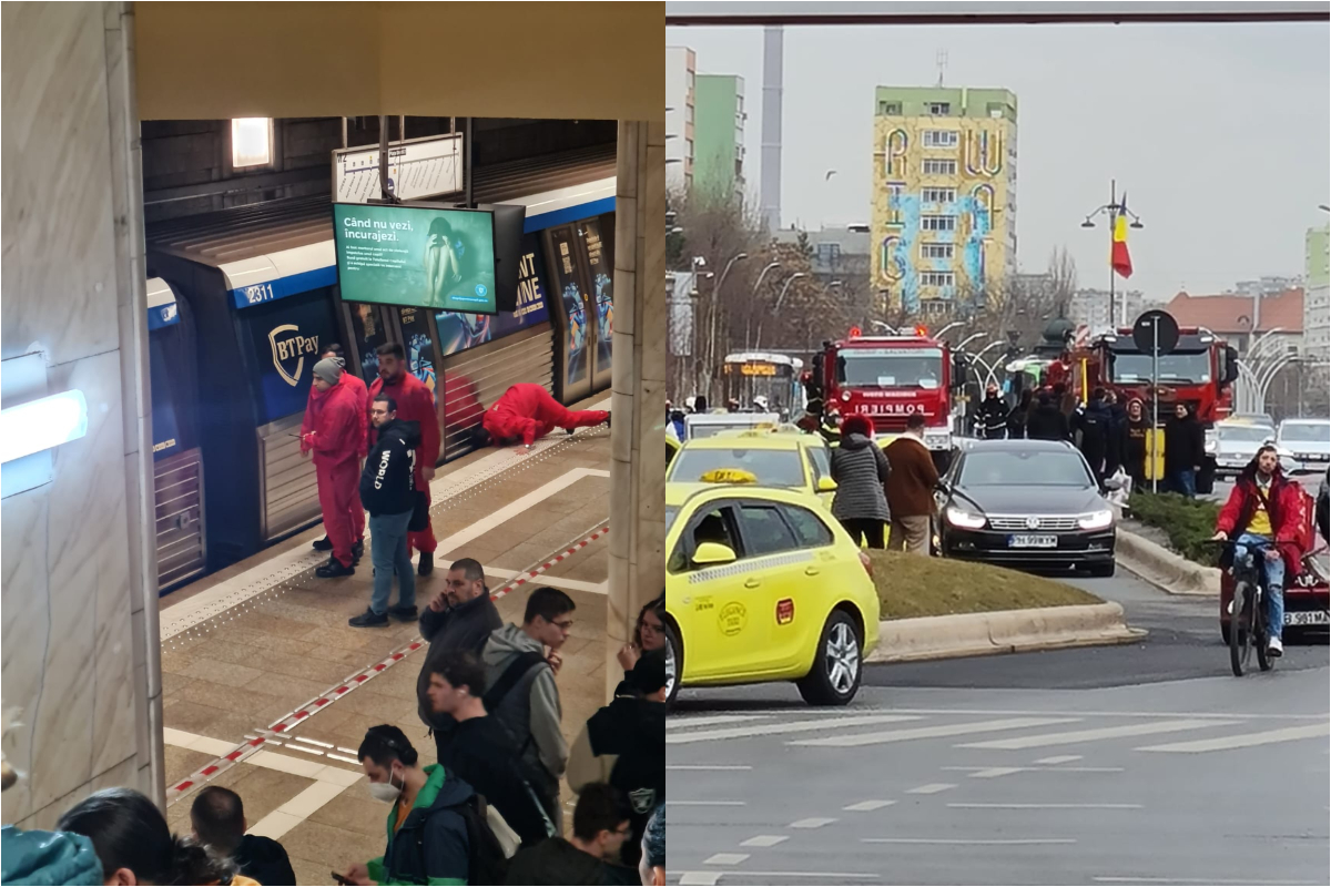 Breaking news! O persoană s-a aruncat în fața metroului, la stația Unirii
